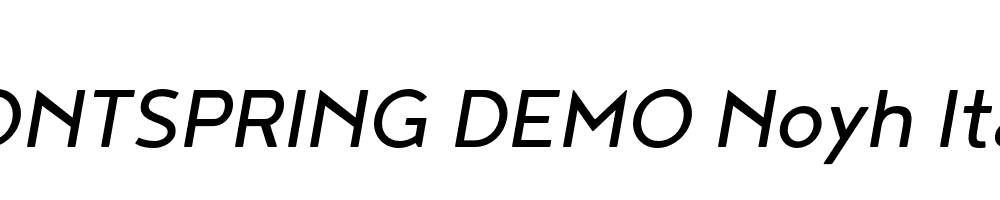  DEMO Noyh Italic