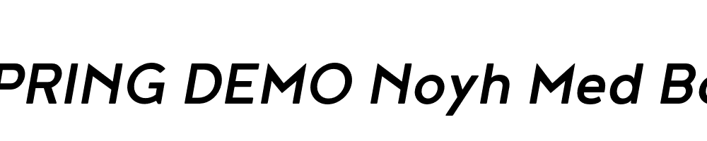  DEMO Noyh Med Bold Italic