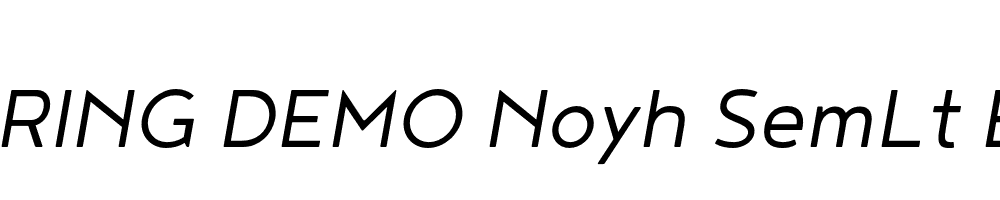  DEMO Noyh SemLt Bold Italic