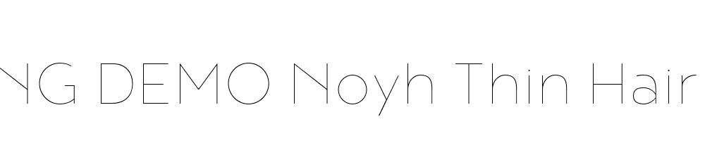  DEMO Noyh Thin Hairline Regular