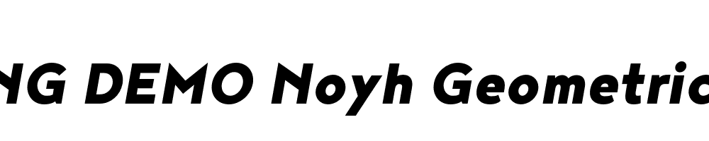  DEMO Noyh Geometric Black Italic