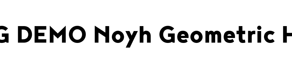  DEMO Noyh Geometric Heavy Regular