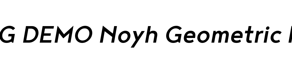  DEMO Noyh Geometric Medium Italic