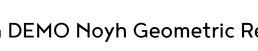  DEMO Noyh Geometric Regular Regular