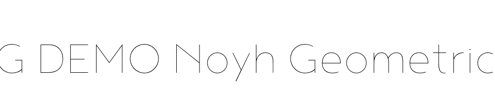  DEMO Noyh Geometric Thin Regular