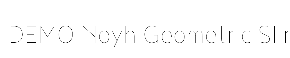  DEMO Noyh Geometric Slim Thin Regular