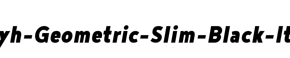 Noyh-Geometric-Slim-Black-Italic