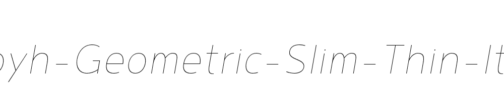 Noyh-Geometric-Slim-Thin-Italic