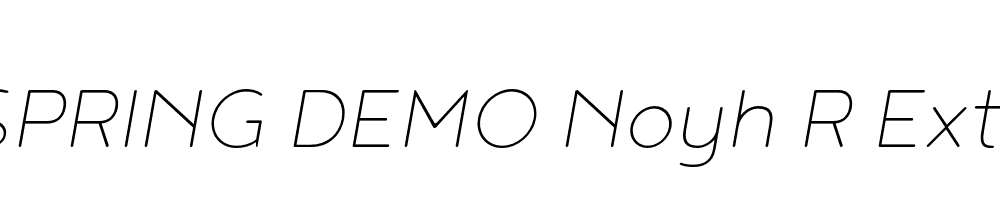  DEMO Noyh R ExtLt Italic