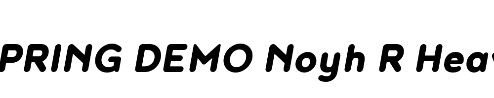  DEMO Noyh R Heavy Italic