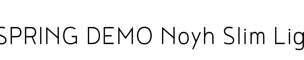  DEMO Noyh Slim Light Bold