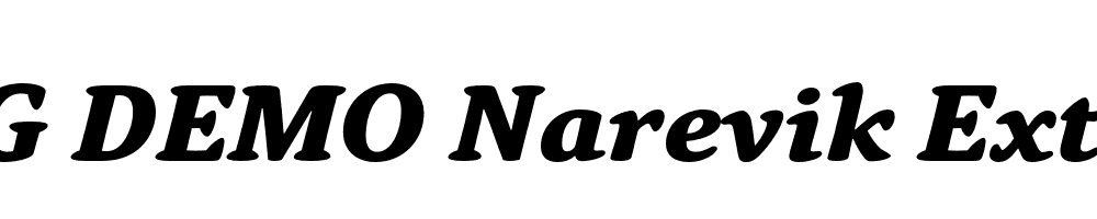  DEMO Narevik Extra Bold Italic