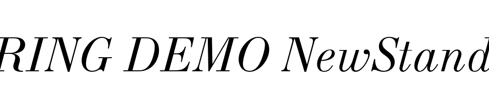  DEMO NewStandard Italic