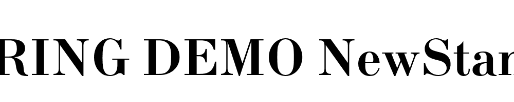  DEMO NewStandard Bold