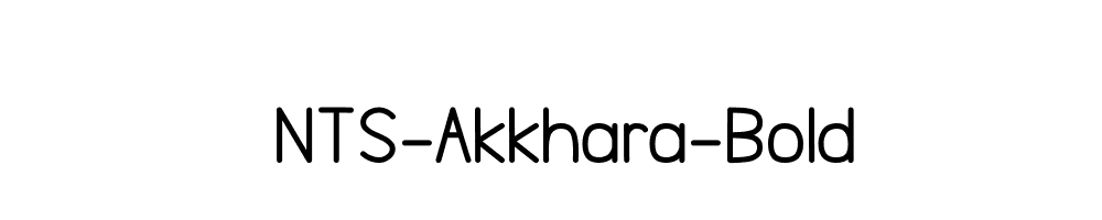 NTS-Akkhara-Bold