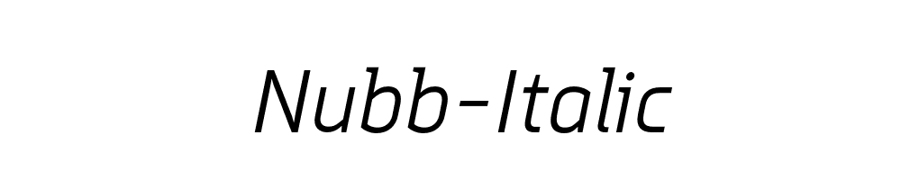 Nubb-Italic