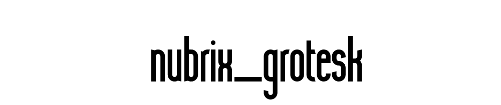 Nubrix_grotesk