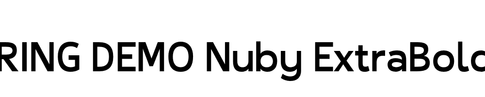  DEMO Nuby ExtraBold Regular