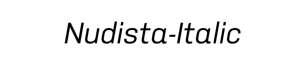 Nudista-Italic