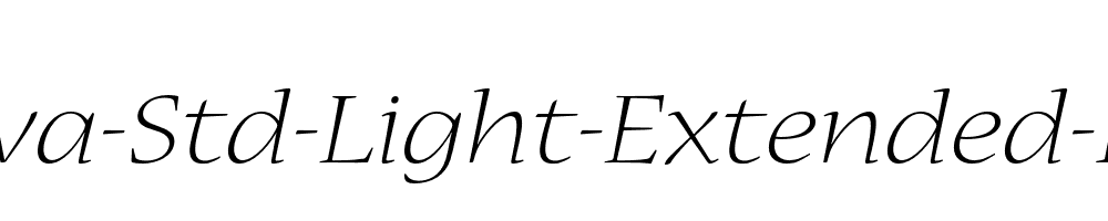 Nueva-Std-Light-Extended-Italic