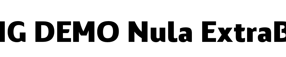  DEMO Nula ExtraBold Regular