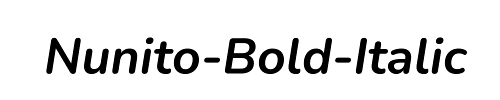 Nunito-Bold-Italic