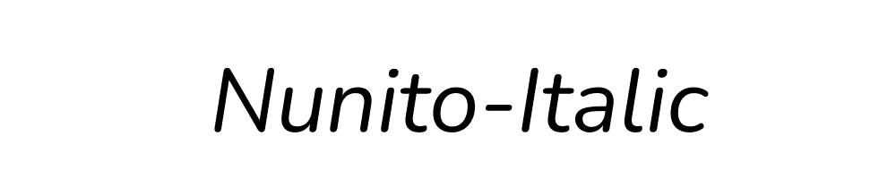 Nunito-Italic