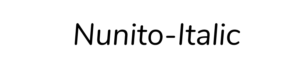 Nunito-Italic