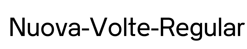 Nuova-Volte-Regular