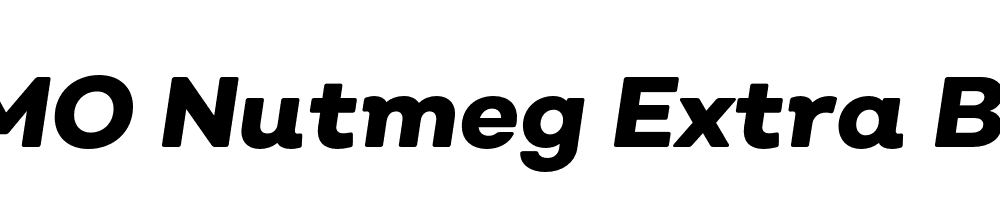  DEMO Nutmeg Extra Bold Italic Regular