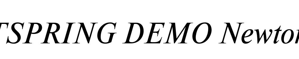  DEMO Newton Italic