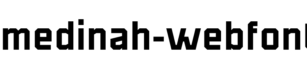 Medinah Webfont