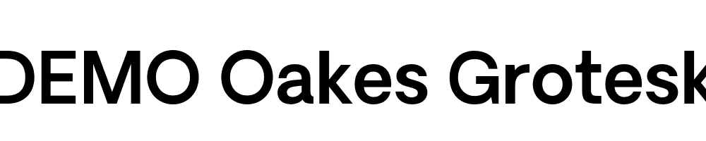 FSP DEMO Oakes Grotesk Bold