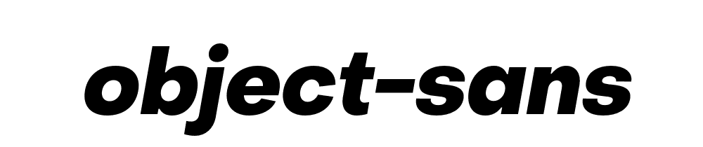 Object Sans