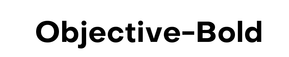 Objective-Bold