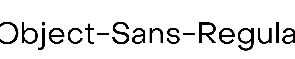 Object-Sans-Regular