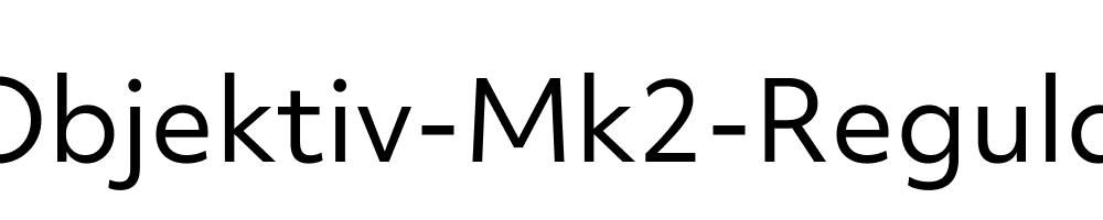 Objektiv-Mk2-Regular