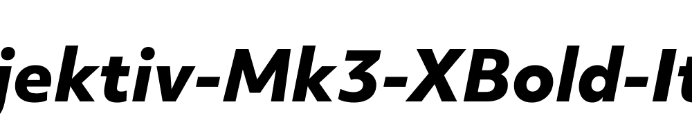 Objektiv-Mk3-XBold-Italic