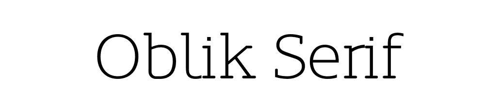 Oblik Serif