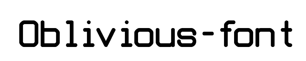 Oblivious-font