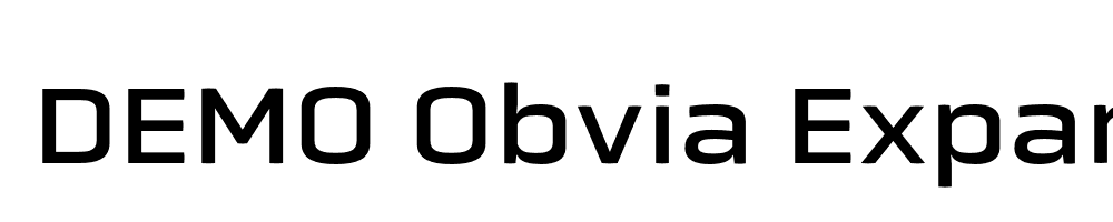  DEMO Obvia Expanded Regular