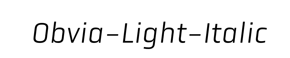 Obvia-Light-Italic