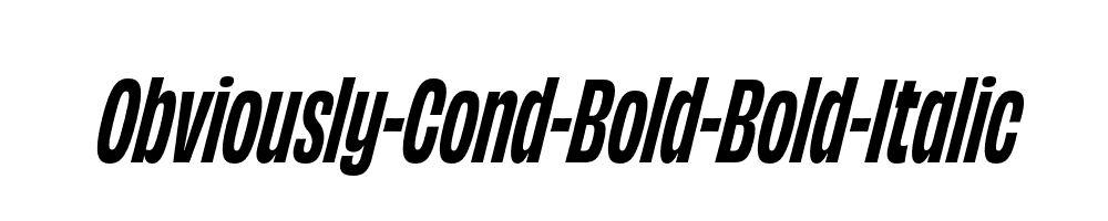 Obviously-Cond-Bold-Bold-Italic