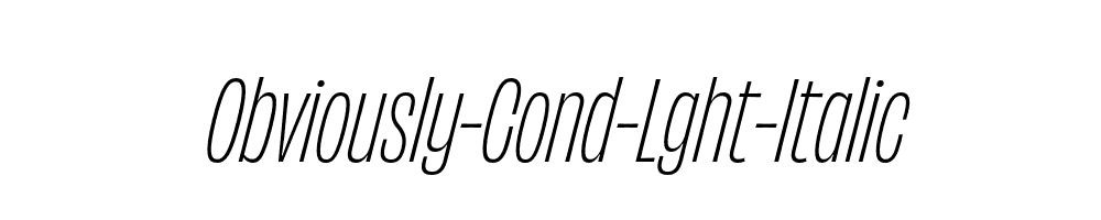 Obviously-Cond-Lght-Italic