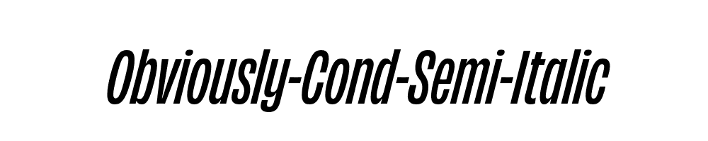 Obviously-Cond-Semi-Italic