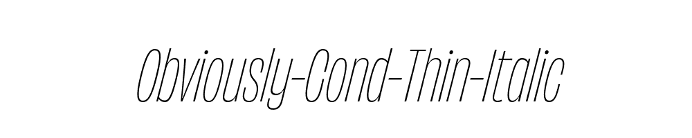 Obviously-Cond-Thin-Italic