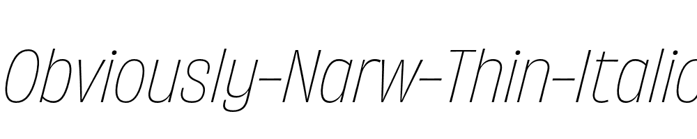 Obviously-Narw-Thin-Italic