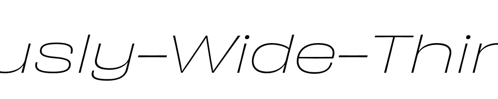 Obviously-Wide-Thin-Italic