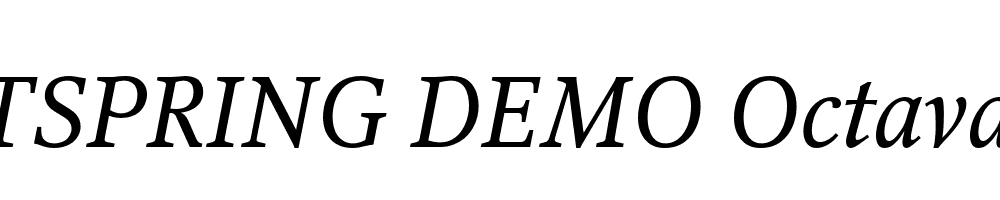  DEMO Octava Italic