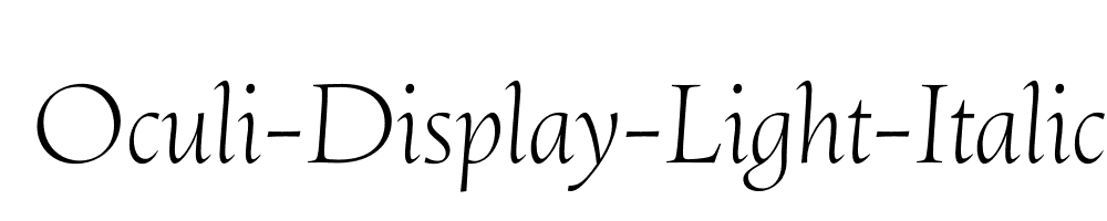 Oculi-Display-Light-Italic